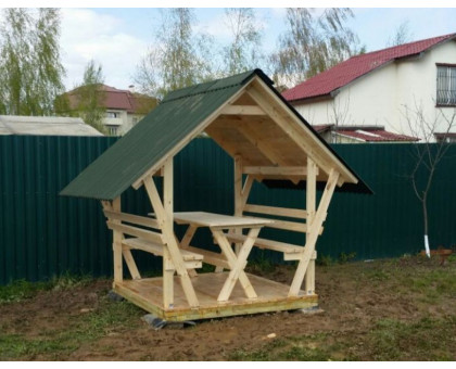 Беседка для дачи "Залавочка" в Сергиево-Посадском районе и городском округе мини